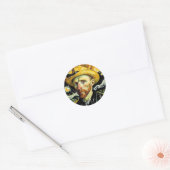 Sticker Rond Van Gogh Dark Art (Enveloppe)