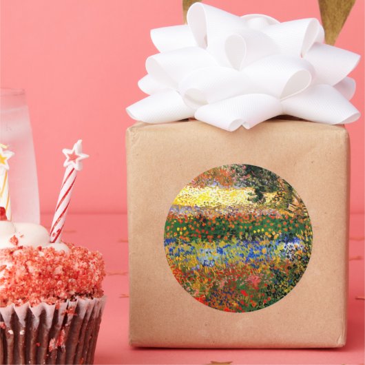 Sticker Rond Van Gogh - Jardin à Arles (Fête)