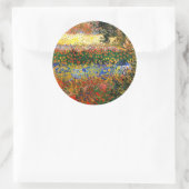 Sticker Rond Van Gogh - Jardin à Arles (alias Jardin des fleurs (Sac)