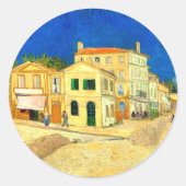 Sticker Rond Van Gogh, La Maison Jaune, (Devant)