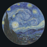 Sticker Rond Van Gogh // Starry Night<br><div class="desc">Nuit Van Gogh Starry</div>