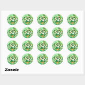 Sticker Rond Van Gogh White Roses (Feuille)
