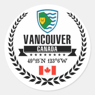 Sticker Rond Vancouver