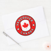 Sticker Rond Vancouver Canada (Enveloppe)