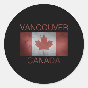 Sticker Rond Vancouver Canada C.-B.