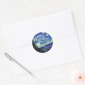 Sticker Rond VanGogh, Starry Night (Enveloppe)