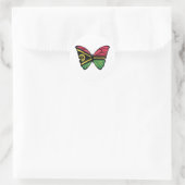Sticker Rond Vanuatu Butterfly Classic Round Sti (Sac)