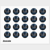 STICKER ROND VAPERS UNIS (Feuille)