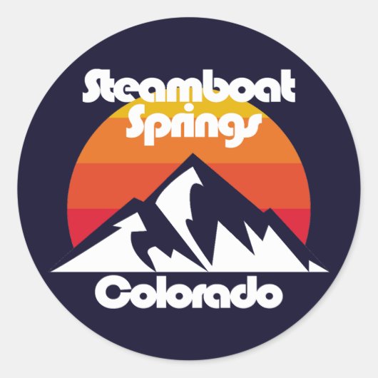 Sticker Rond Vapeur Springs Colorado (Devant)