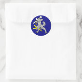 Sticker Rond VAQ-142 Les Loups gris (Sac)
