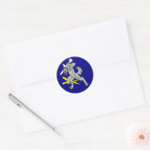 Sticker Rond VAQ-142 Les Loups gris (Enveloppe)