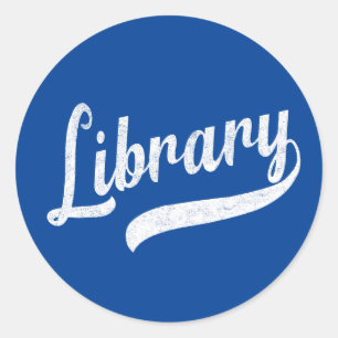 Sticker Rond Variabilité aléatoire - Bibliothèque
