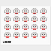 Sticker Rond Variation collante Katchka-Po Clupkitz (Feuille)