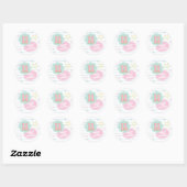 Sticker Rond Varsity pastel patch carnet 11e anniversaire (Feuille)
