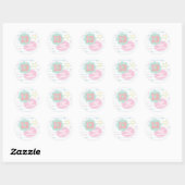 Sticker Rond Varsity pastel patch carnet 13e anniversaire (Feuille)
