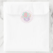 Sticker Rond Varsity preppy pastel patch 8ème Anniversaire (Sac)