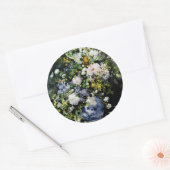 Sticker Rond Vase de fleurs (Enveloppe)