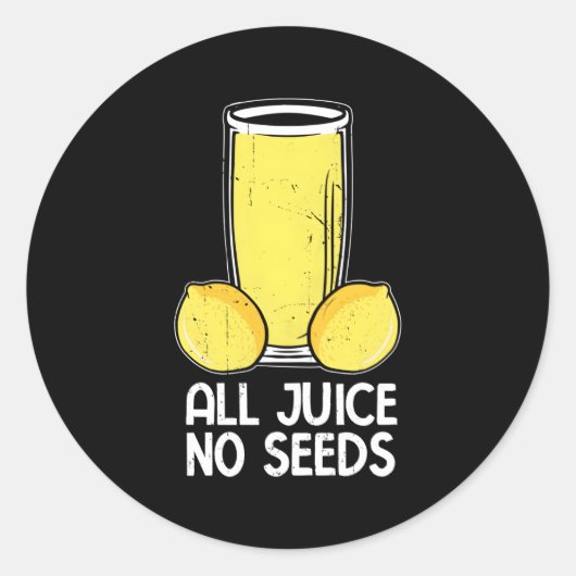 Sticker Rond Vasectomie Urologiste Tous Jus Aucune Graine (Devant)