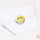 Sticker Rond Vaste visage souriant (Enveloppe)