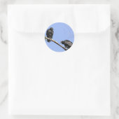 Sticker Rond Vautours noirs (Sac)