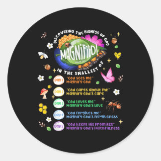 Sticker Rond Vbs 2025 Aventure des insectes les plus petits gro