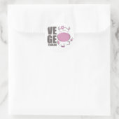 Sticker Rond Ve Ge Tarian (Vache Rose) (Sac)