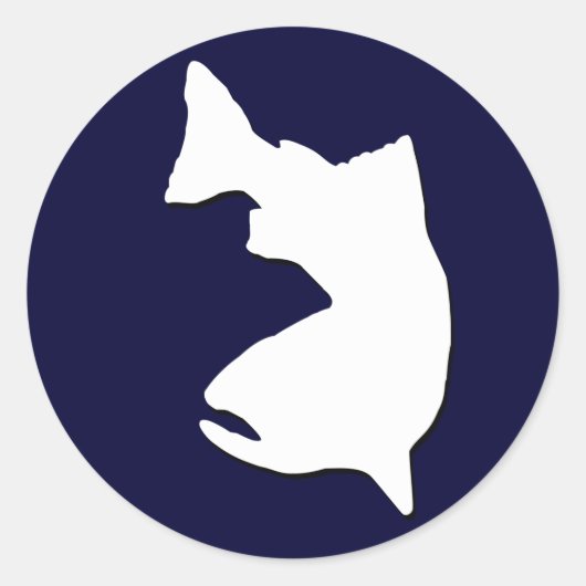 STICKER ROND VECTEUR DE PÊCHE DE LA TROUPE GRAPHIQUE (Devant)