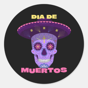 Sticker Rond Vector dia de los muertos - jour des morts