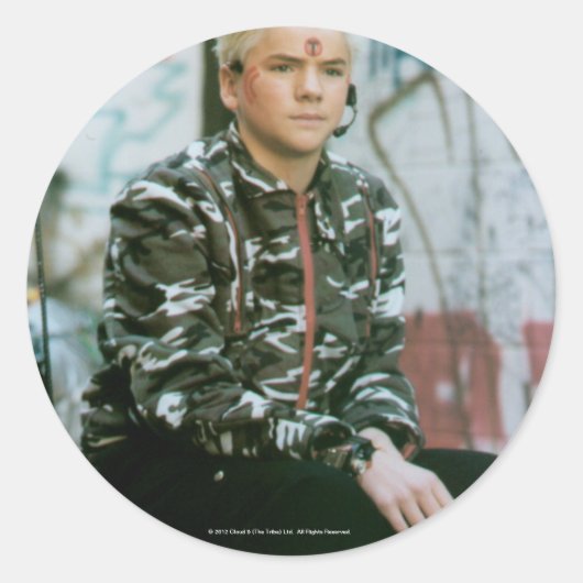 Sticker Rond Ved La Tribe (Devant)