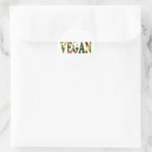 Sticker Rond Vegan (Sac)