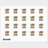 Sticker Rond Vegan (Feuille)