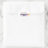 Sticker Rond Vegan coloré (Sac)