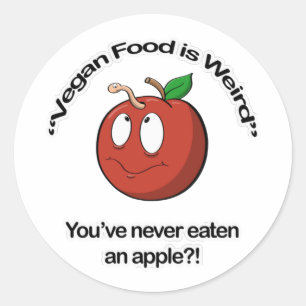 Sticker Rond Vegan Food