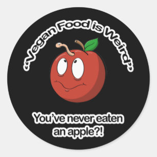 Sticker Rond Vegan Food
