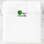Sticker Rond Vegan Friendly (Sac)
