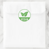 Sticker Rond Vegan Warning Cuinary Diet Boulangerie (Sac)