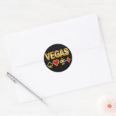 STICKER ROND VEGAS (Enveloppe)