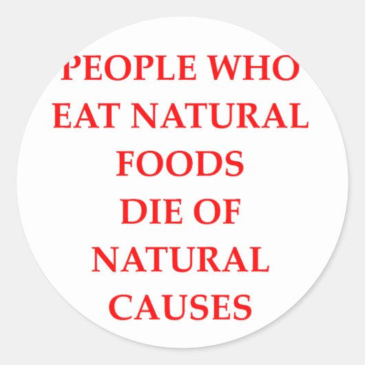 Sticker Rond végétalien (Devant)