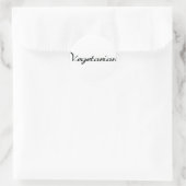 Sticker Rond Végétarien (Sac)