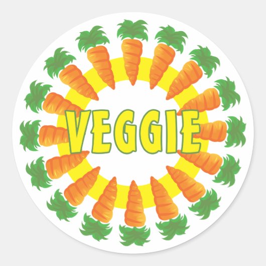Sticker Rond Veggie (Devant)