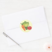 Sticker Rond Veggie Friends (Enveloppe)