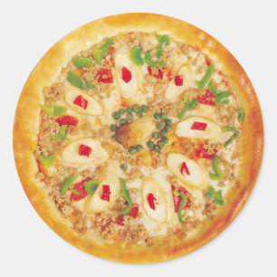 Sticker Rond Veggie Pizza