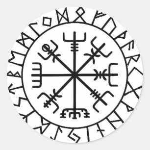 Sticker Rond "Vegvisir" pegatina coche