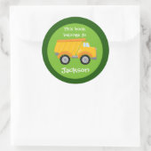 Sticker Rond Véhicule Camion Cute Sur Mesure Véhicule Enfants (Sac)