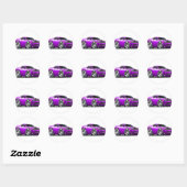 Sticker Rond Véhicule Challenger Purple (Feuille)