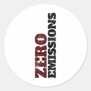 Sticker Rond Véhicule électrique zéro émissions Ev Conducteur d