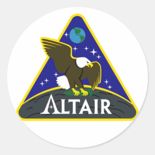 Sticker Rond Véhicule lunaire d'exploration d'ALTAIR