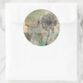 Sticker Rond Vellum Floral I (Sac)