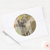 Sticker Rond Vellum Floral II (Enveloppe)