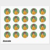 Sticker Rond Velma Thinking (Feuille)